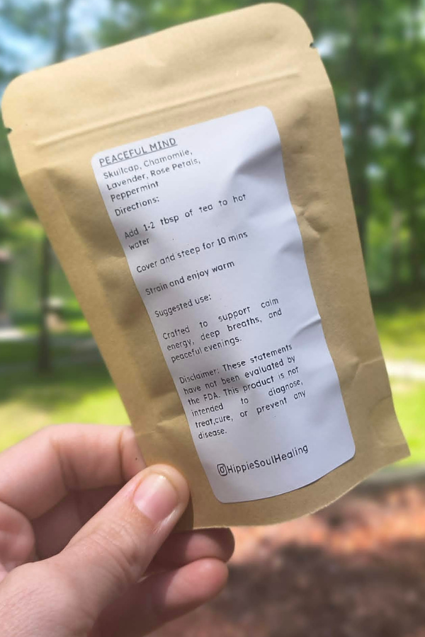Peaceful Mind herbal tea blend